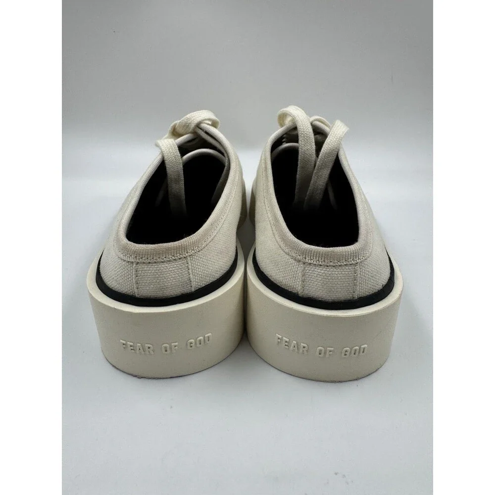 FEAR OF GOD 101 BACKLESS OFF WHITE CANVAS TRAINERS SNEAKERS EU 38 7US